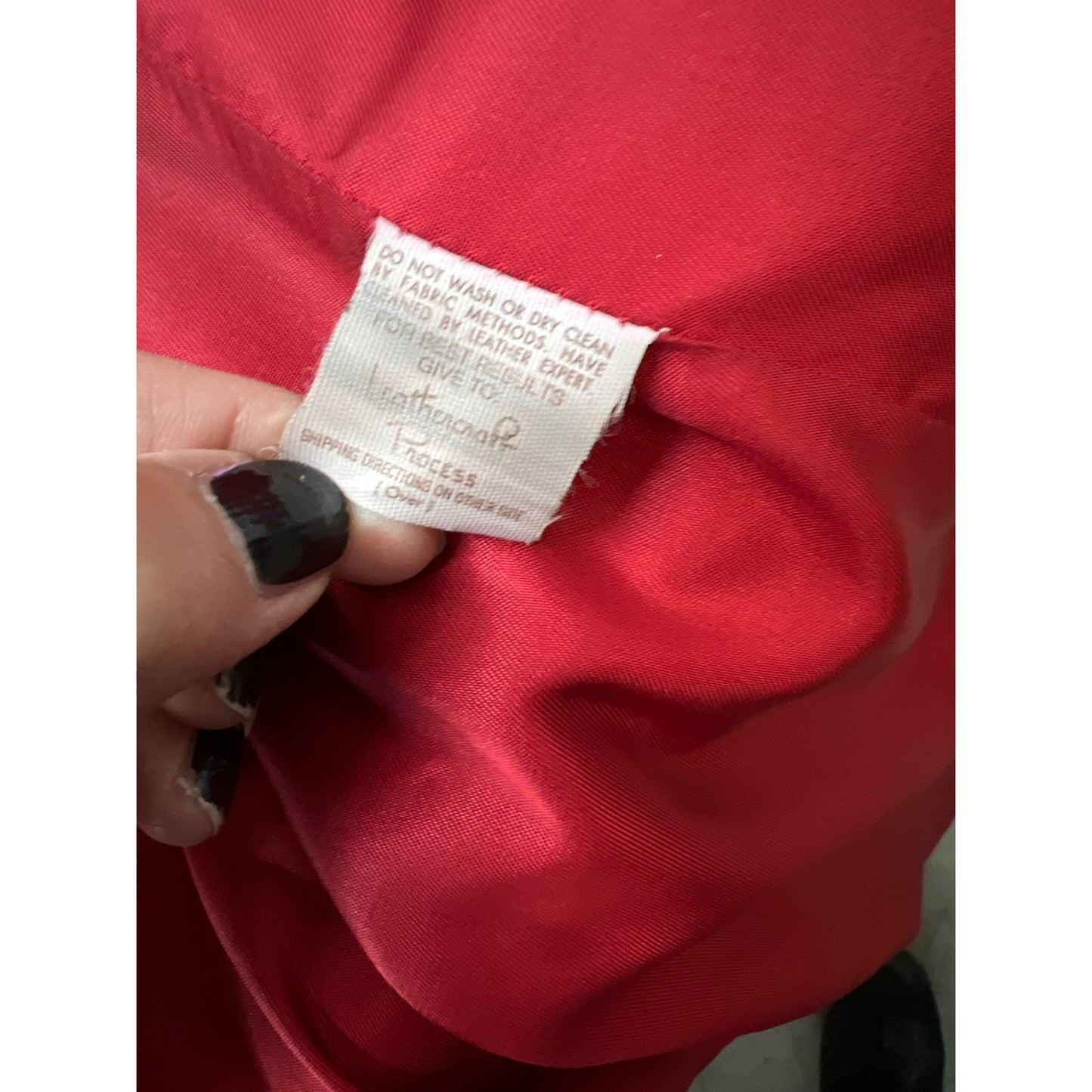 Bruno Ricci Leather Oversized Coat Red Full Jacket