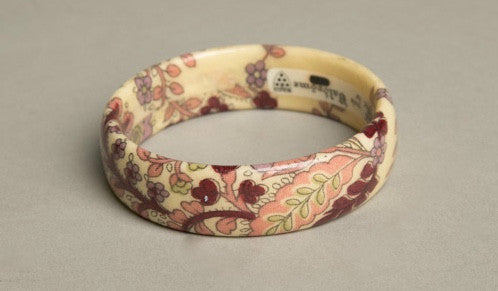 Brandt Design Valdrome Floral Bangle Bracelet Vintage Jewelry