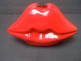 Timmy Woods of Beverly Hills Red Lips Pop Art Clutch Handbag Novelty Bag