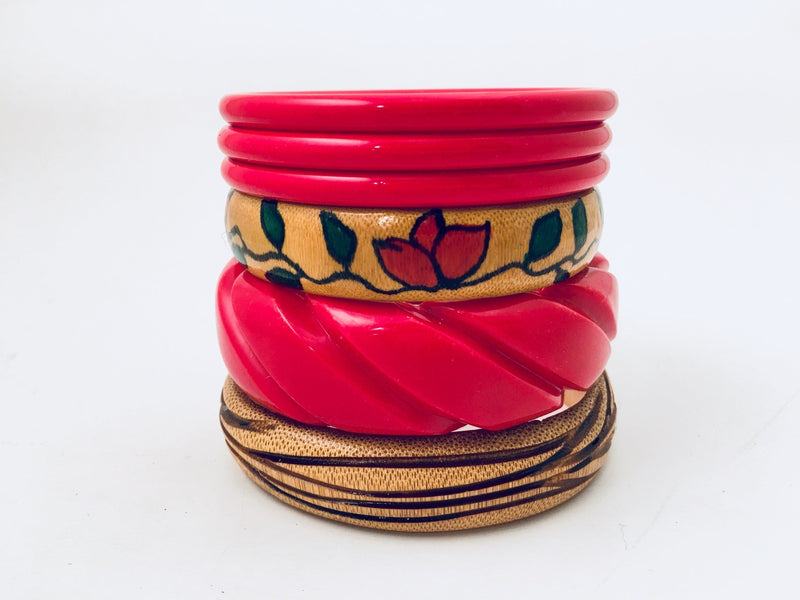Ethnic Vintage Jewelry Bamboo Bangle Bracelet