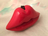 Timmy Woods of Beverly Hills Red Lips Pop Art Clutch Handbag Novelty Bag