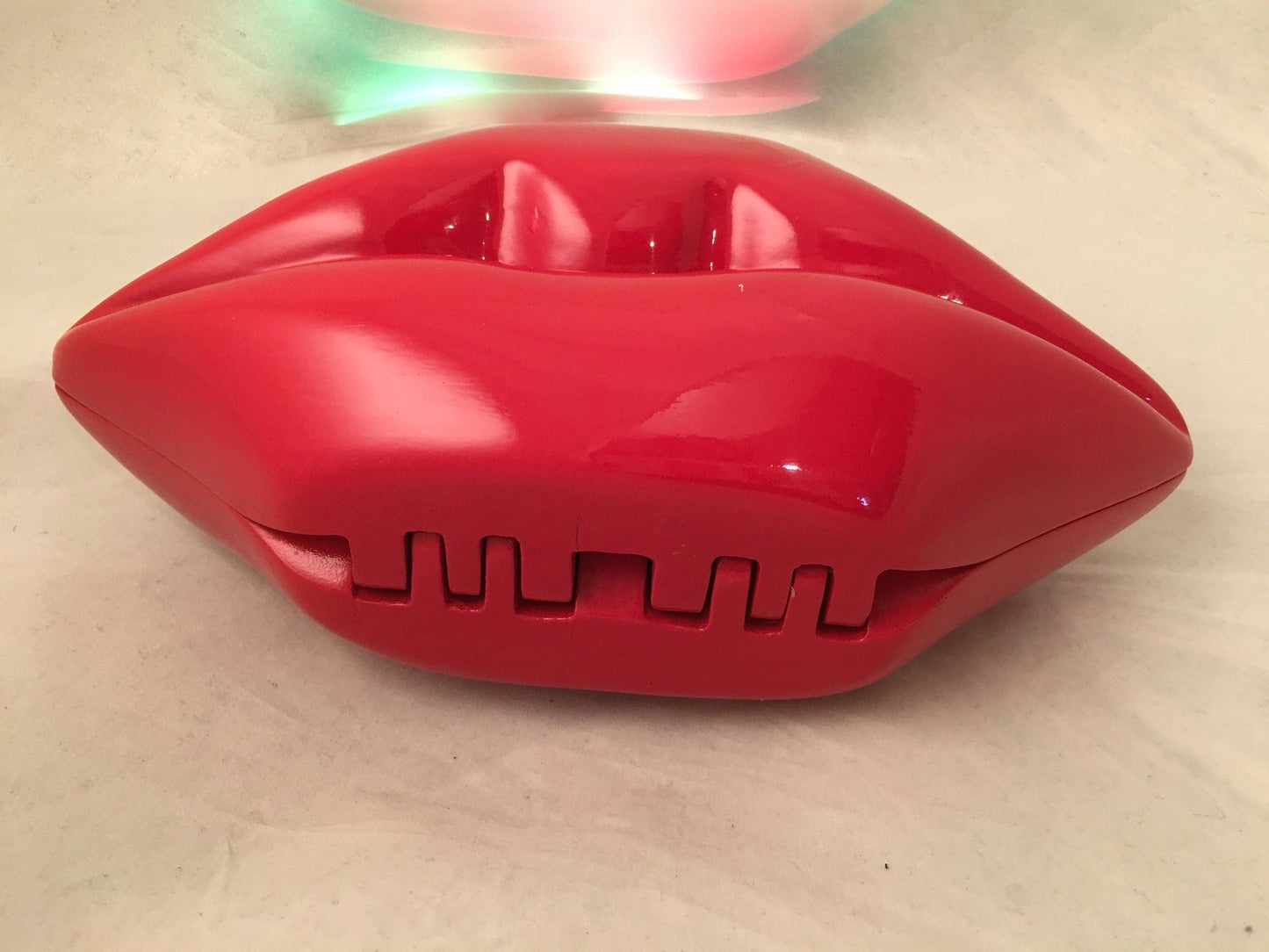 Timmy Woods of Beverly Hills Red Lips Pop Art Clutch Handbag Novelty Bag