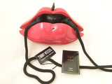 Timmy Woods of Beverly Hills Red Lips Pop Art Clutch Handbag Novelty Bag