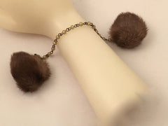 Vintage Fur Sweater Guards Clips Pearls Sustainable Fashion