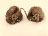 Vintage Fur Sweater Guards Clips Pearls Sustainable Fashion