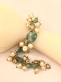 Marvella Vintage Jewelry Pearls Agate Beaded Cha Cha Bracelet