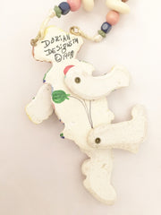 Dorian Designs Circus Clown Figural Necklace Vintage Jewelry
