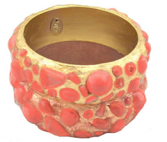 Sugar Gay Isber Vintage Coral Bangle Handmade Contemporary Jewelry