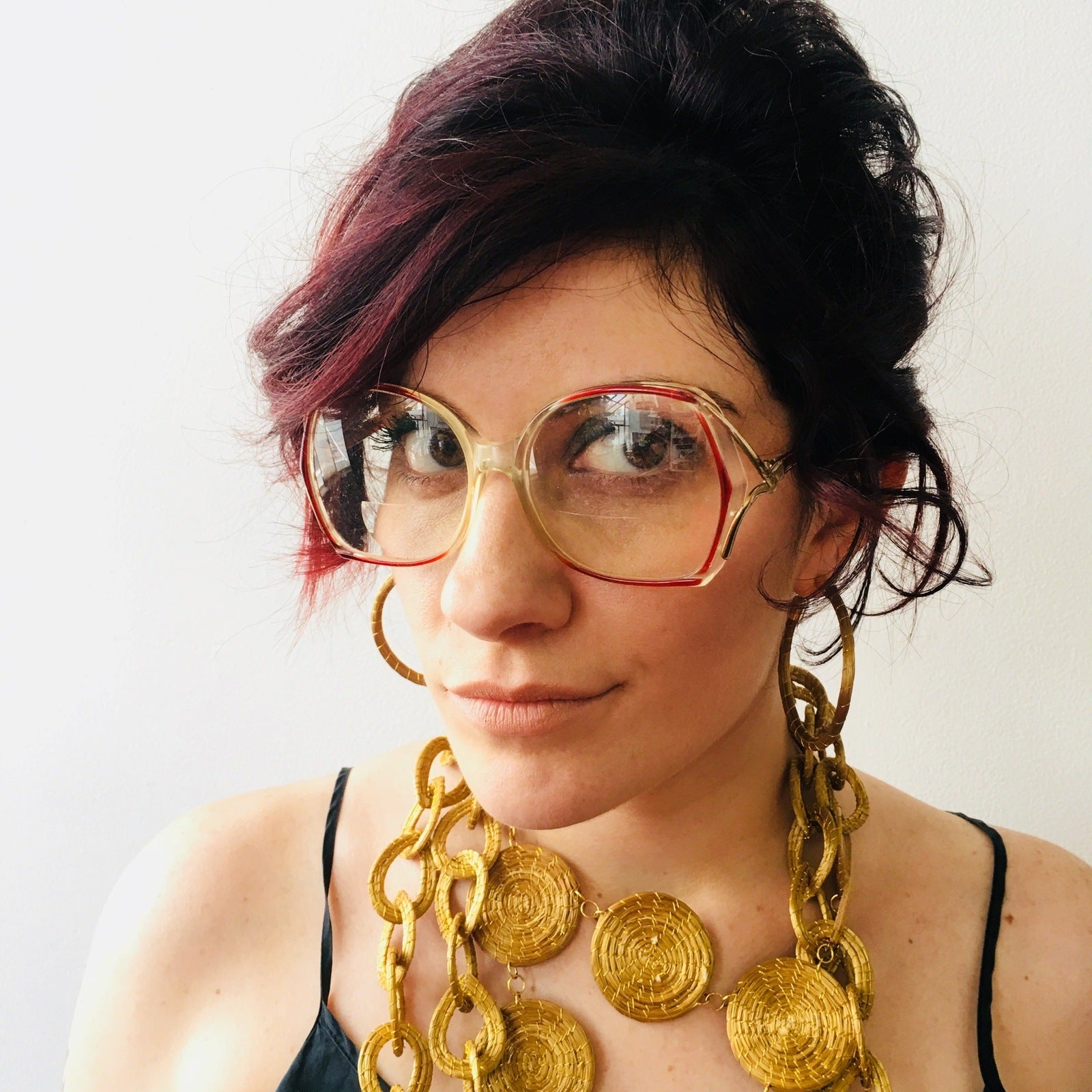 Catherine Red Glasses Eyewear Vintage Accessory