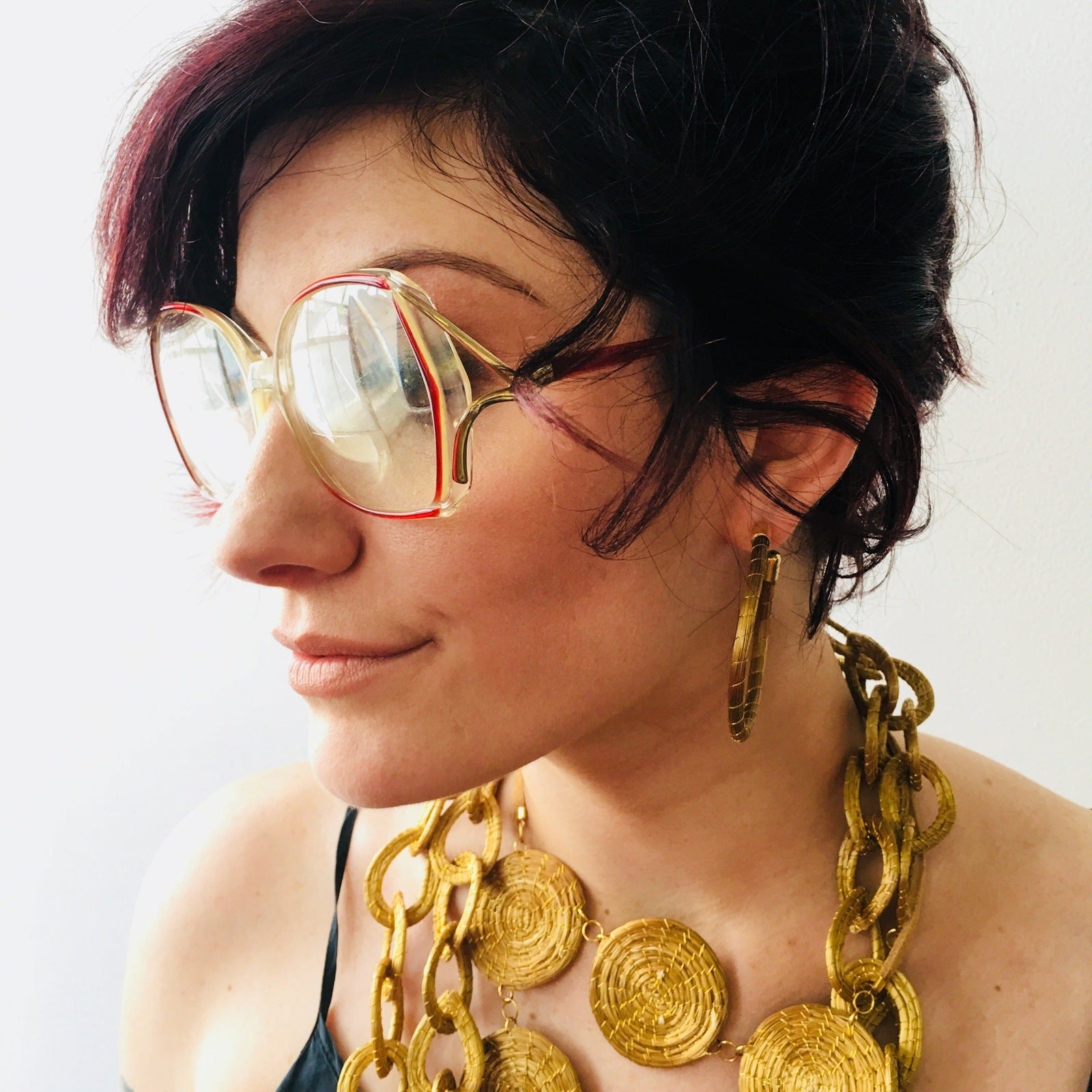Catherine Red Glasses Eyewear Vintage Accessory
