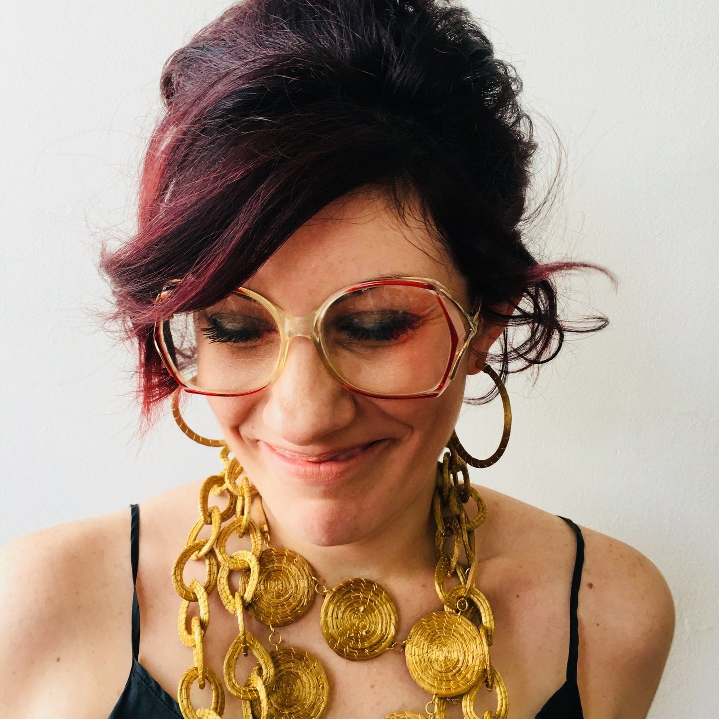 Catherine Red Glasses Eyewear Vintage Accessory
