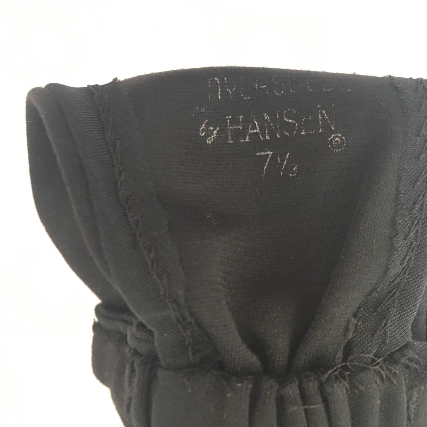 Hansen Black Thumbless Gloves Vintage Accessory