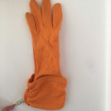 Max Meyer Orange Gloves Vintage Accessory