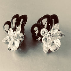 H. Weisz Glamorous Clip on Earrings Vintage Jewelry