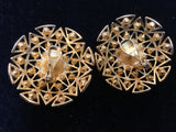 Monet Rhinestones Clip-On Earrings - Bold Vintage Jewelry Statement from the 1980s