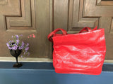 Liz Claiborne Red Tote Bag Nautical Handbag Vintage Accessories