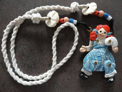 Dorian Designs Necklace Raggedy Ann Doll Pendant