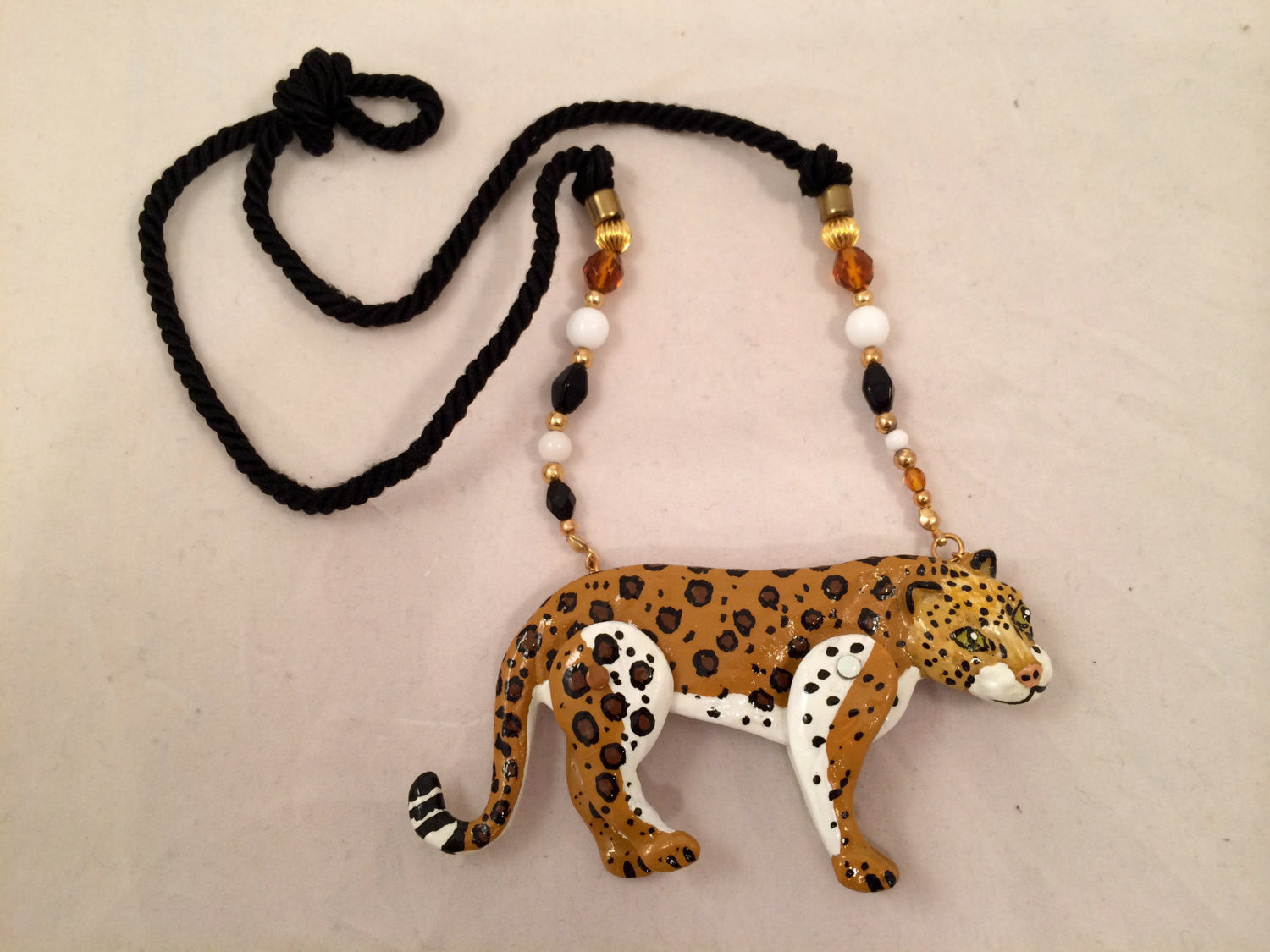 Dorian Designs Necklace Leopard Pendant