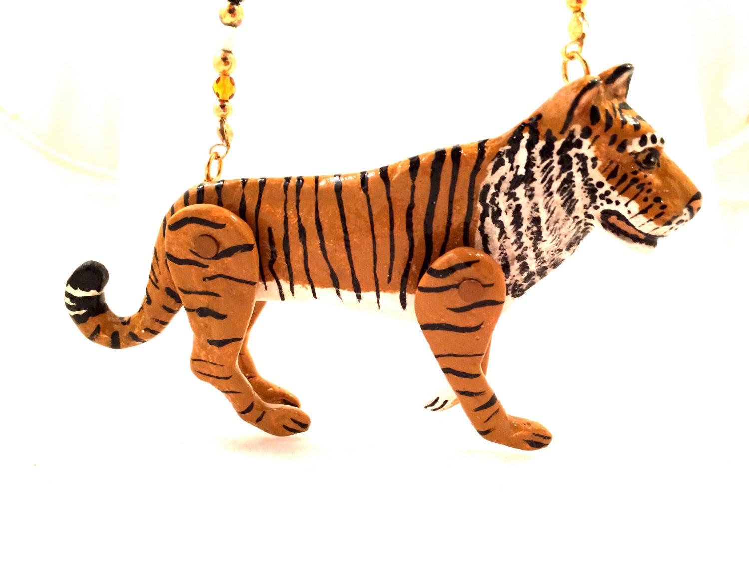 Dorian Designs Necklace Tiger Wild Cat Pendant