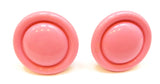 Pink Clip on Earrings Retro Vintage Jewelry