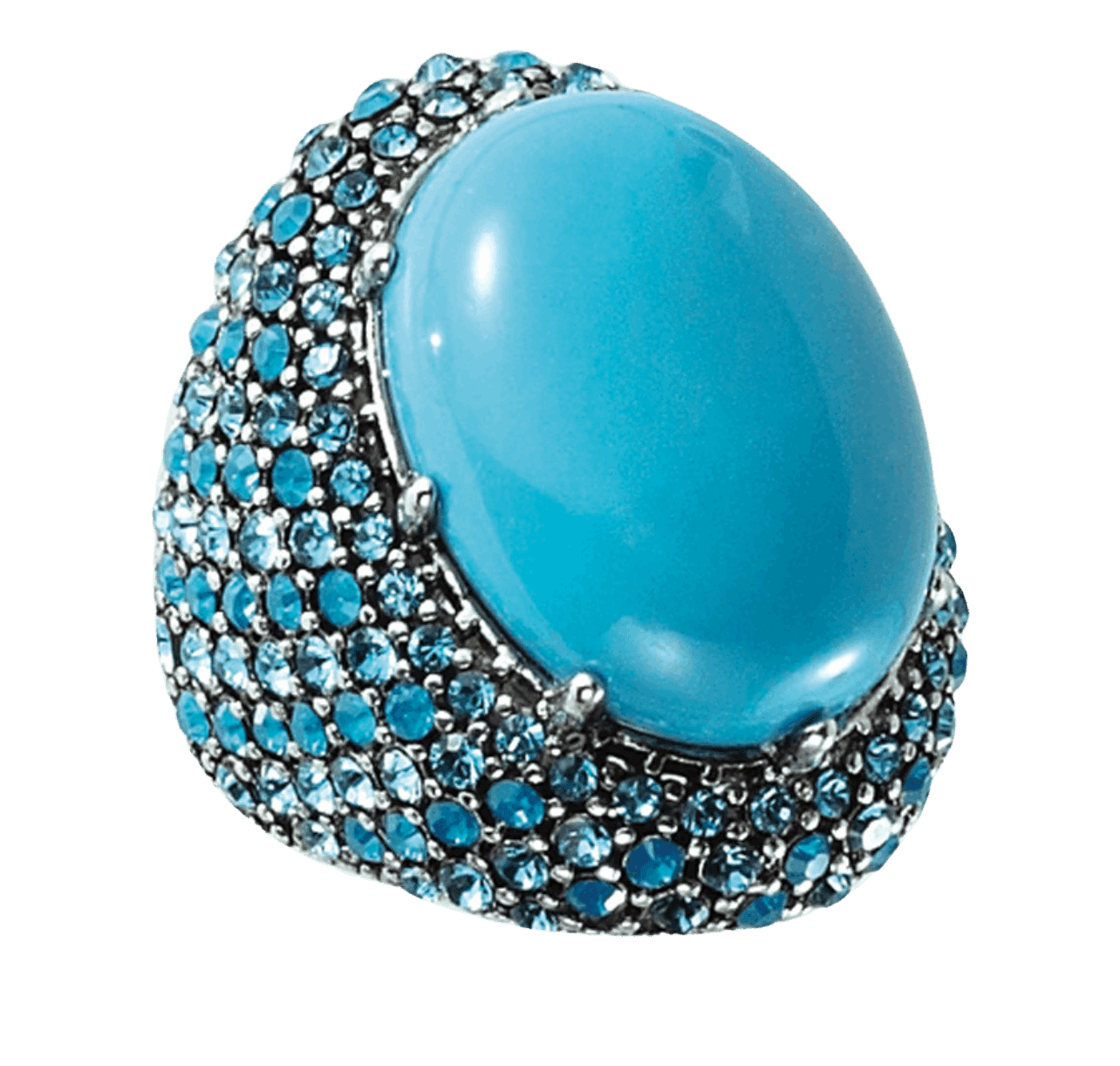 Park Lane 'Eva' Turquoise Ring - A Statement Piece with Unrivaled Charm