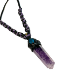 Amethyst Enchantment: Powerful Amethyst Crystal Pendant Necklace