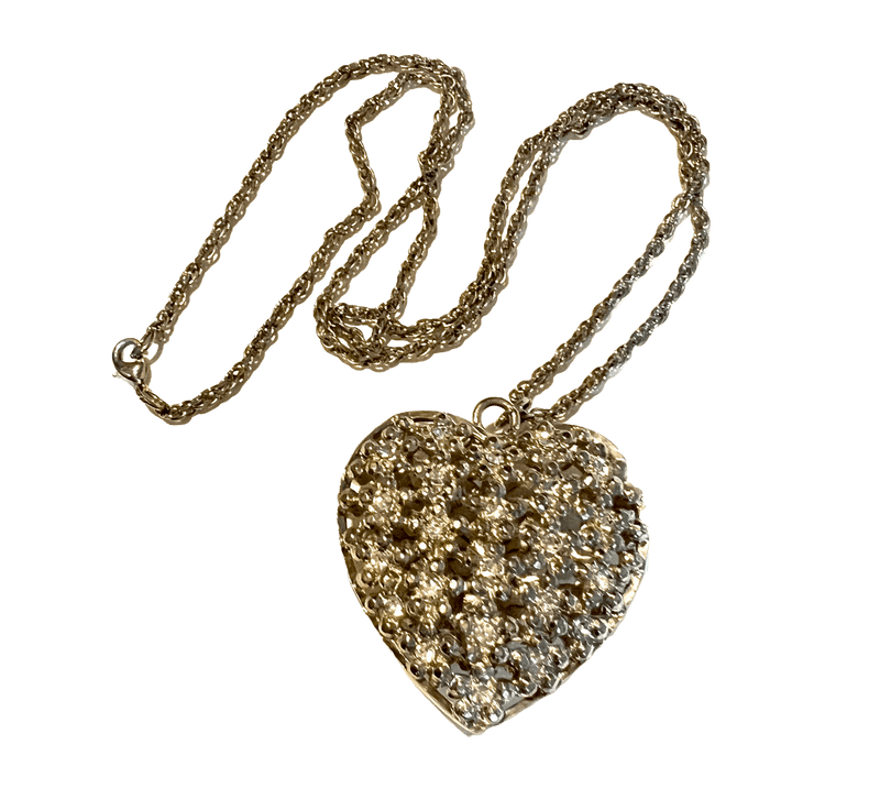 Big Shine Heart Pendant Necklace