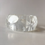 Clear Plastic Bangle Bracelet Contemporary Costume Jewelry