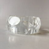 Clear Plastic Bangle Bracelet Contemporary Costume Jewelry