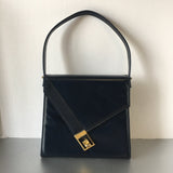 Navy Blue Handbag Carry On Purse Vintage Accessories