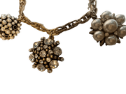 Pearls and Rhinestones Chain Link Bracelet