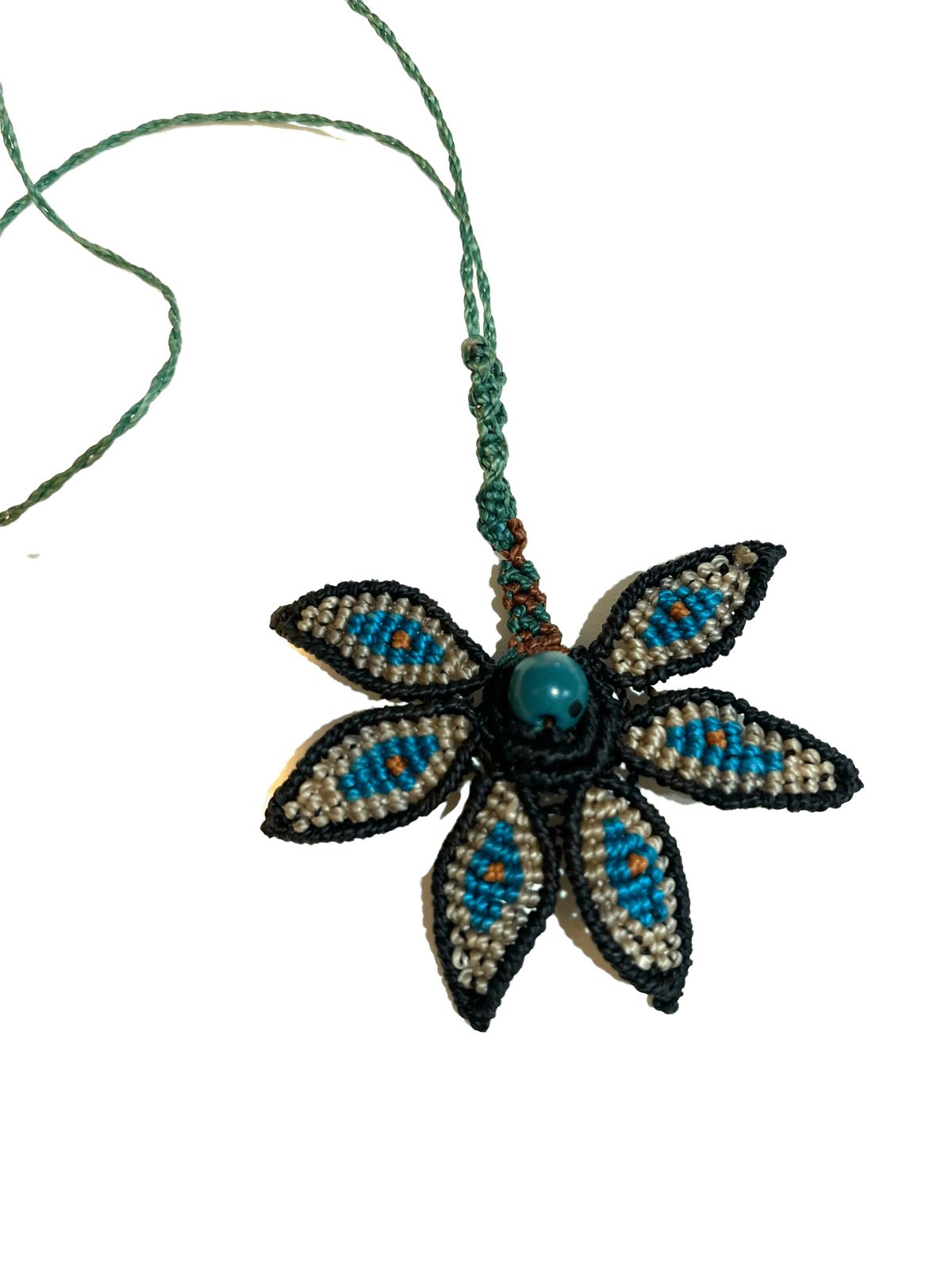 Peruvian Seed Bead Knitted Necklace