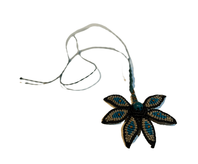 Peruvian Seed Bead Knitted Necklace