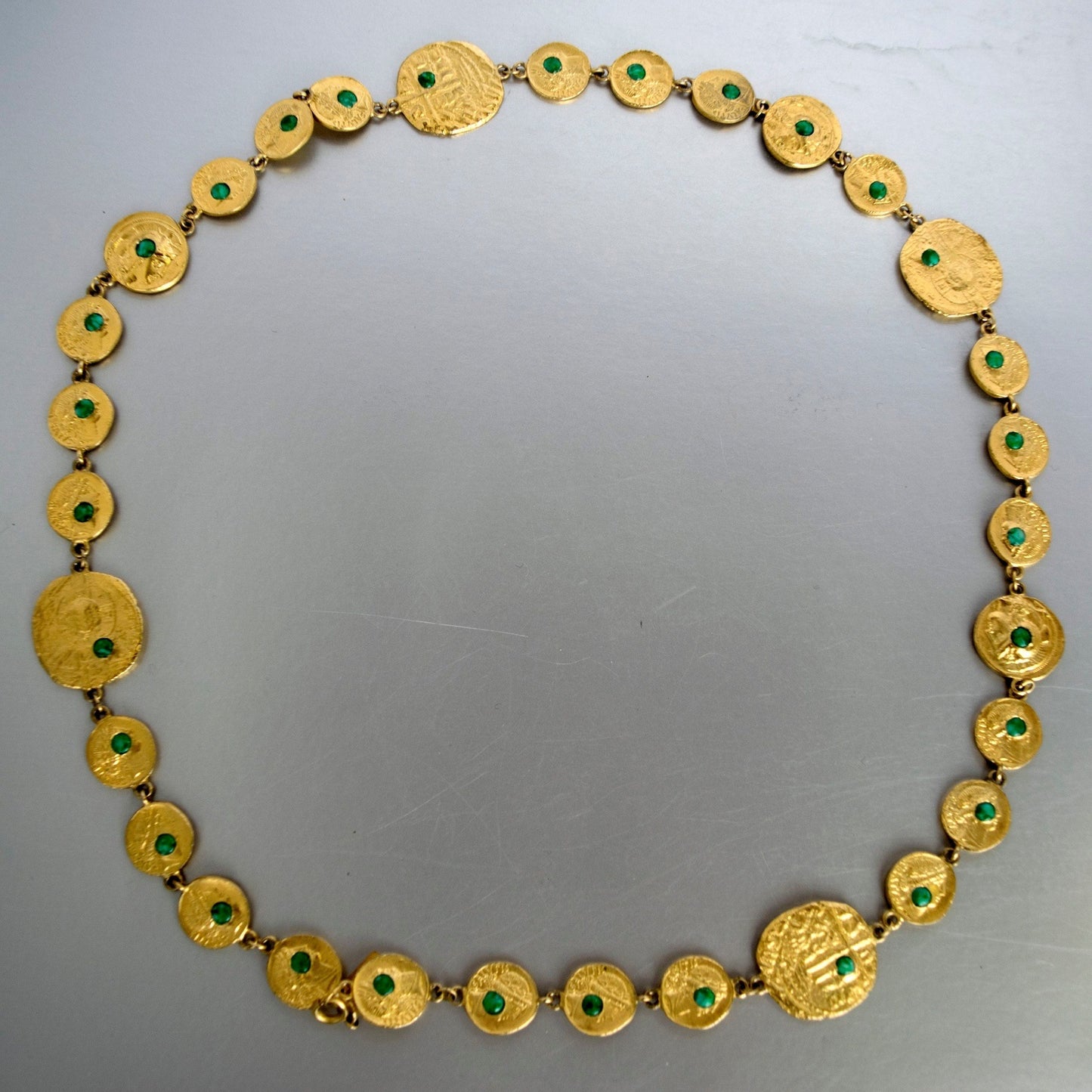 Pauline Rader Ancient Coins Necklace Vintage Jewelry ESPOSITO