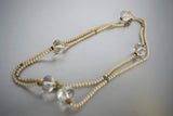 Vintage Art Deco Flapper Pearls Long Necklace: Echo of Roaring Twenties Elegance