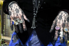 Giorgio Armani Black Crystal Bangle Bracelet Vintage Jewelry