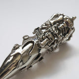 Steampunk Armor Ring Skull Skeleton Long Contemporary Jewelry