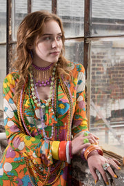 VINTAGE LUCITE JEWELRY NEON GREEN RING