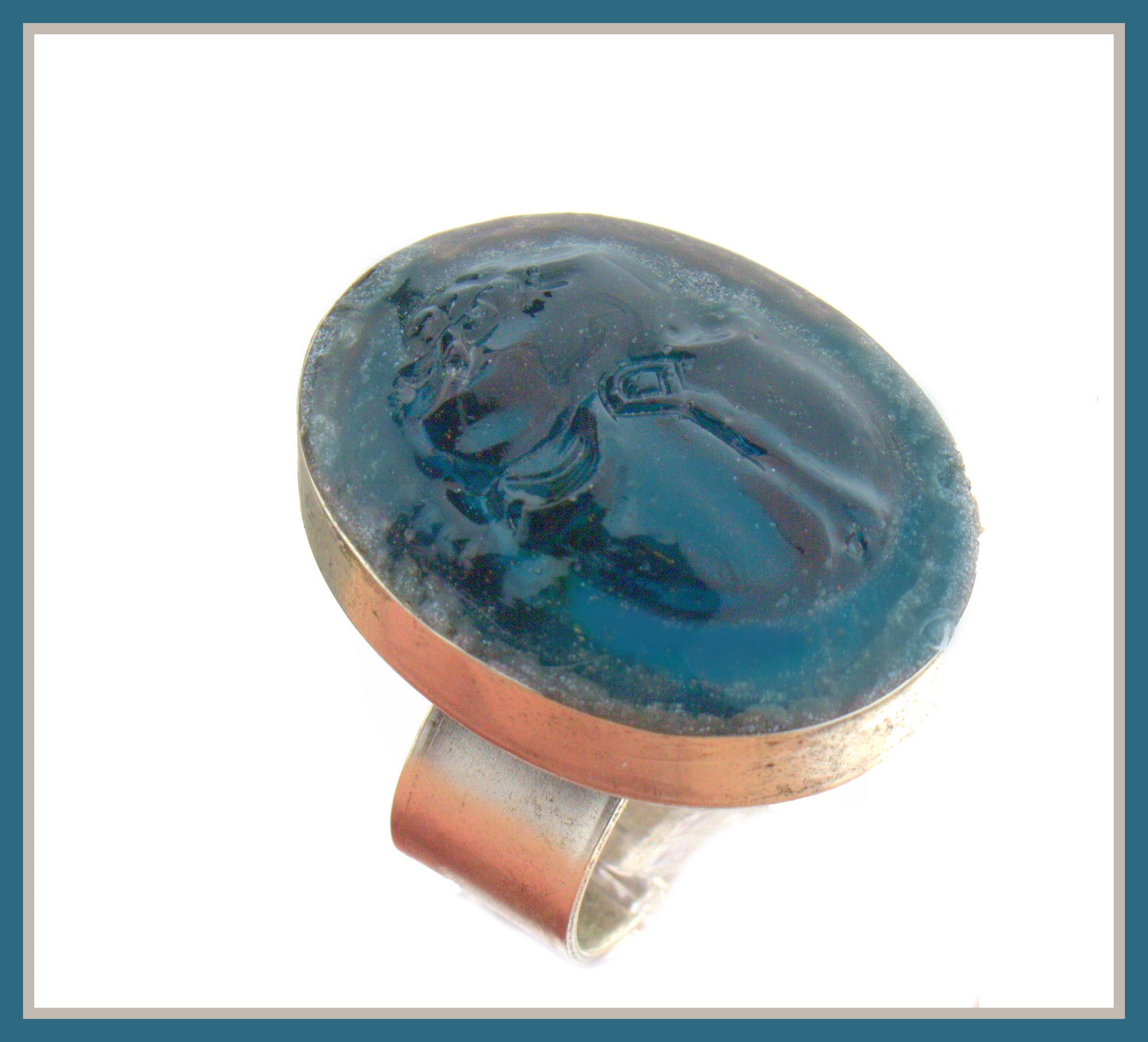 Gay Isber Scarab Ring 24Kt Gold Plate Contemporary Design Jewelry