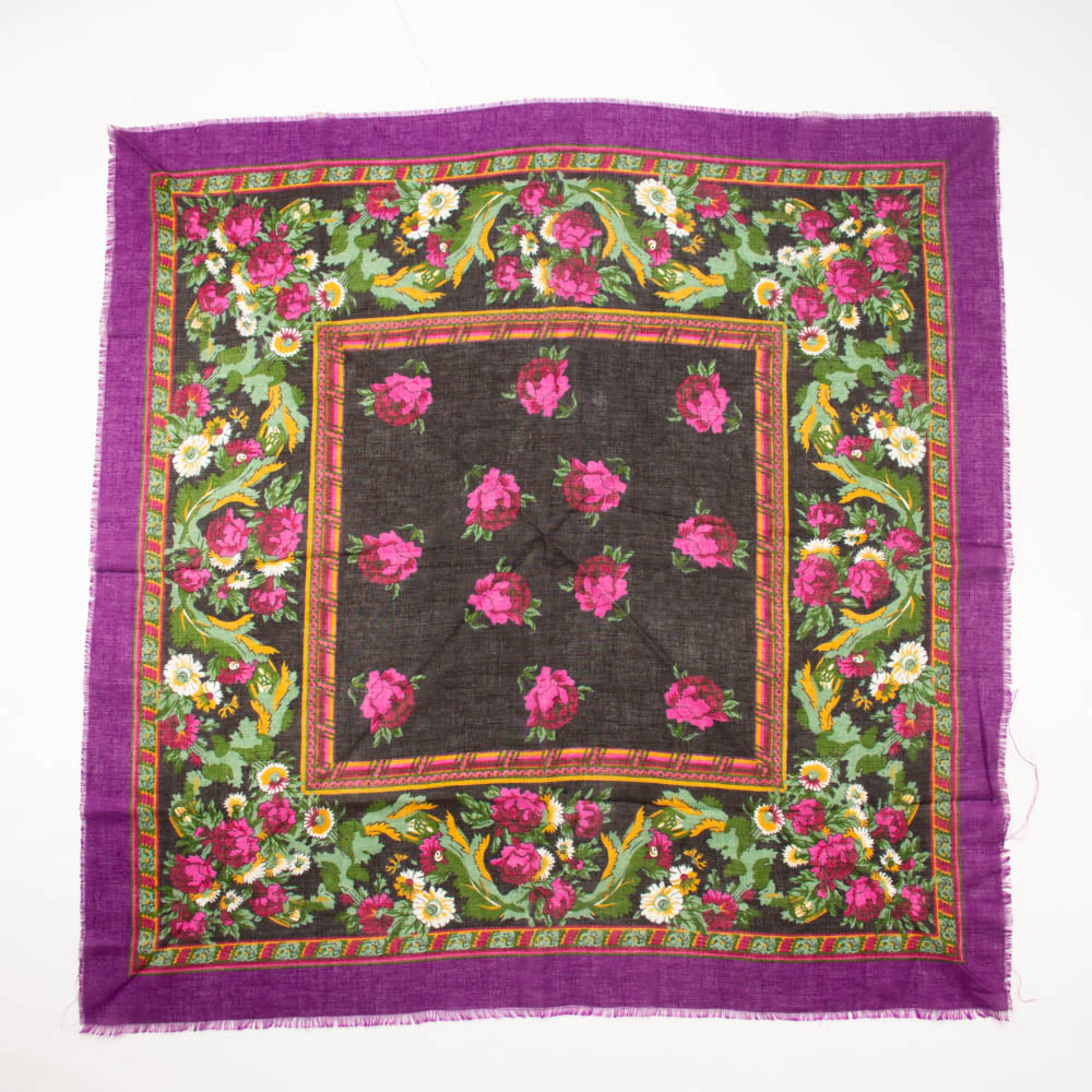 Feminine Florals European Style Wrap Scarf Vintage Accessories