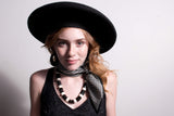 Plateau New Look Wide Brim Black Hat Vintage Accessories