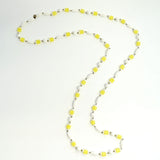 Flapper Long Beaded Necklace Vintage Plastic Jewelry